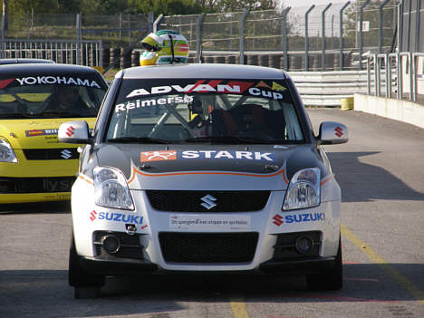 Nick Reimersø's Suzuki Swift Advan Cup racer.